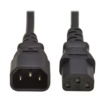 Cabo de alimentação Tripp PDU C13 para C14 10A 250V H05VV-F 2m (6.6ft) preto