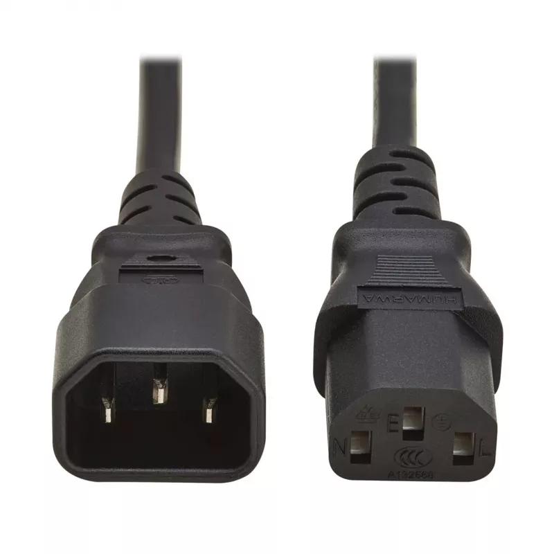 Cabo de alimentação Tripp PDU C13 para C14 10A 250V H05VV-F 2m (6.6ft) preto
