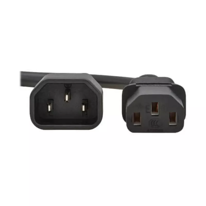 Cabo de alimentação Tripp PDU C13 para C14 10A 250V H05VV-F 2m (6.6ft) preto