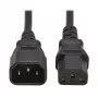 Cabo de alimentação Tripp PDU C13 para C14 10A 250V H05VV-F 2m (6.6ft) preto