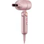 Trisa Ionic-T Blush secador de cabelo rosa 2200 W motor AC tecnologia iónica 3 níveis de calor 2 velocidades Cool Shot concentrador difusor 1066.8712