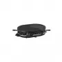 Grelhador de raclette Tristar RA-2996 para 8 pessoas, 1200 W, placa de grelhar reversível antiaderente, 8 frigideiras, preto/prateado