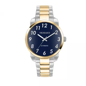 Relógio para homem Trussardi R2423154001 40mm aço inoxidável mostrador azul quartzo