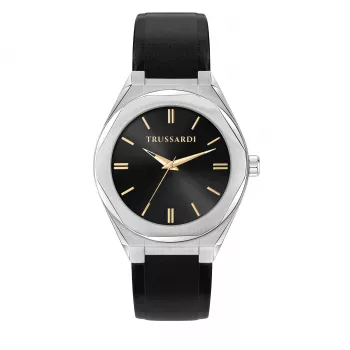 Relógio de homem Trussardi R2451156001 42mm aço inoxidável mostrador azul bracelete milanesa