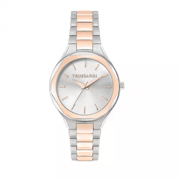 Relógio de mulher Trussardi T-Light de quartzo R2453157504 32 mm prateado aço inoxidável