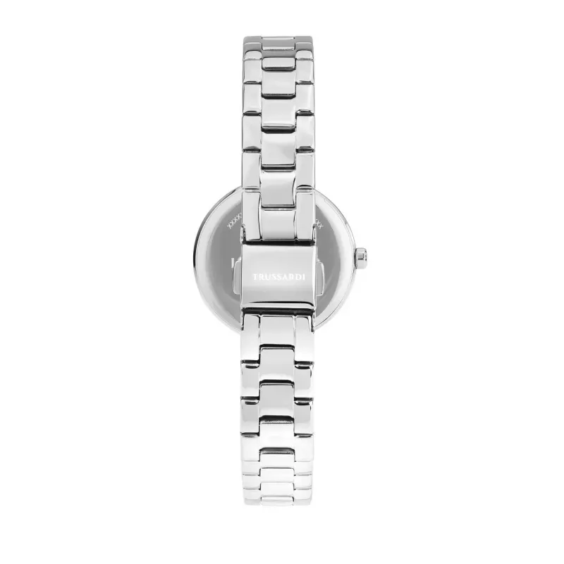 Trussardi T-Original relógio de quartzo de mulher R2453164502 30mm prateado aço inoxidável