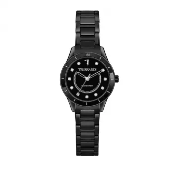 TRUSSARDI Relógio de mulher R2453151501 T-Light de quartzo 30mm prateado aço inoxidável