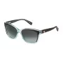 Óculos de sol TRUSSARDI para mulher STR0775607U2 armação borboleta de acetato Havana lentes degradê castanhas 56mm