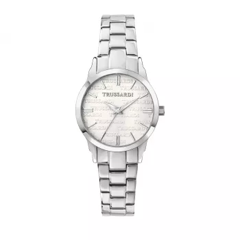 Relógio de mulher Trussardi T-Light quartzo R2453141509 32mm prateado aço inoxidável