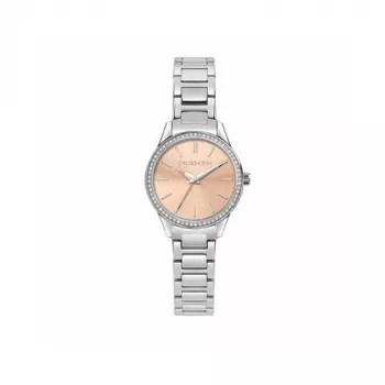 Relógio de quartzo de mulher TRUSSARDI T-Light R2453151521 30 mm malha de aço inoxidável prateado