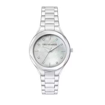 Trussardi Relógio de mulher R2453157502 32mm prateado aço inoxidável malha
