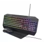 Trust GXT 791 conjunto de teclado e rato, USB, QWERTZ alemão, preto (25284)
