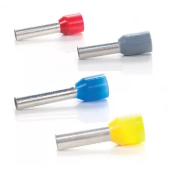 Terminal de extremidade TRYTYT 0,5 mm² DUI-0,50-8 branco (100 unid.)