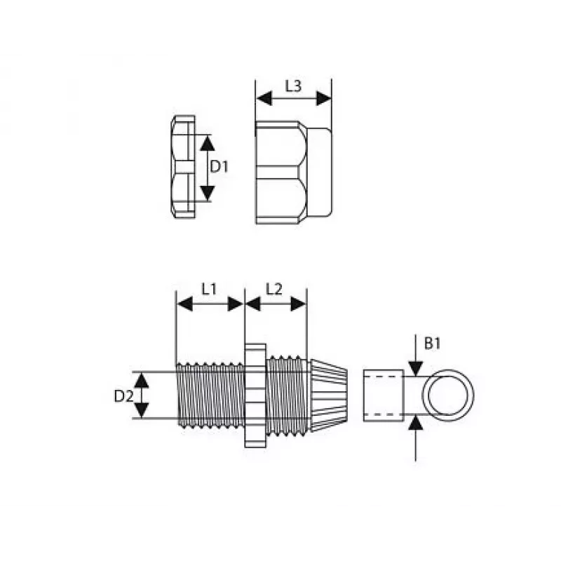 TRYTYT PG-13,5 Bucim, cinzento claro (1 unid.)