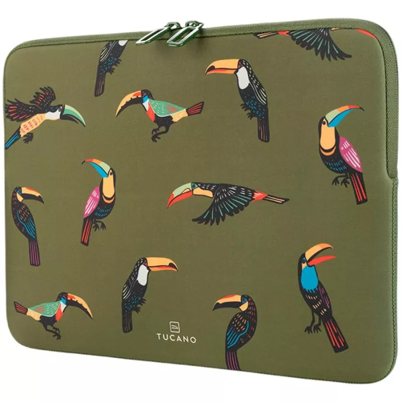 Capa para portátil Tucano Tucani Second Skin para portáteis 15-16 polegadas, neoprene, Verde BFTUC401516-V