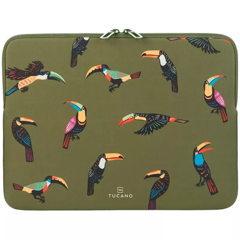 Capa para portátil Tucano Tucani Second Skin para portáteis 15-16 polegadas, neoprene, Verde BFTUC401516-V