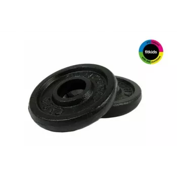 Tunturi Cast Iron Weight Plates 0.5 kg, Black, 2 pcs