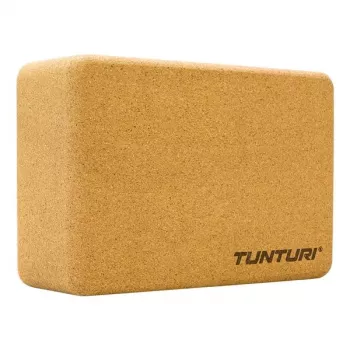 Tunturi Bloco de Yoga de Cortiça - Castanho Natural, 225 x 150 x 75 mm, 700 g