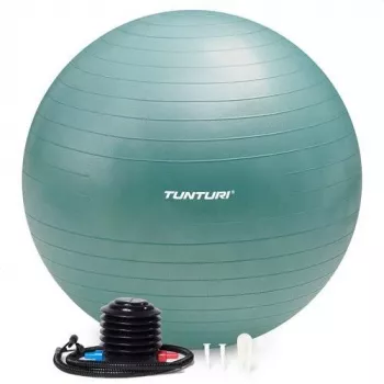 Bola de ginástica Tunturi com bomba, 90 cm, anti-burst, petróleo