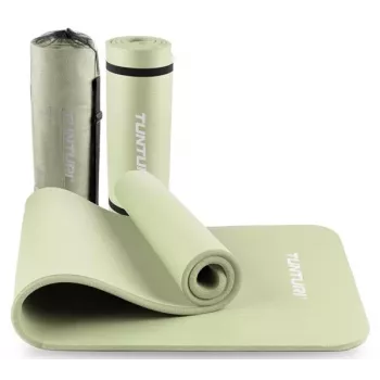 Tunturi Tapete de fitness NBR - menta (183 x 61 cm, 15 mm de espessura, antiderrapante)