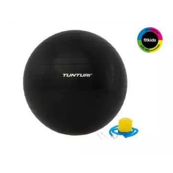 Tunturi Gymball Bola de treino com bomba 75 cm preto