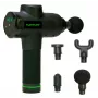 Tunturi MG50 pistola de massagem com 20 níveis de velocidade, 6 acessórios, ecrã tátil LCD, motor sem escovas, bolsa de transporte