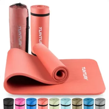 Tunturi Tapete de fitness NBR (15 mm), rosa-ouro, 183 x 61 cm
