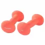 Tunturi halteres de neoprene 2 kg par vermelho