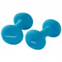 Tunturi halteres curtos de neoprene 5 kg par - azul