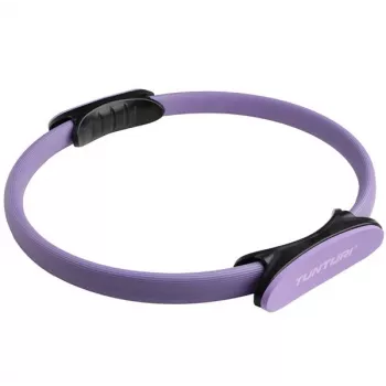 Tunturi Anel de Pilates, Violeta – Anel de Resistência em Fibra de Vidro para Core, Coxas, Braços, Peito, Glúteos e Costas