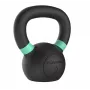 Tunturi Platinum kettlebell de ferro fundido 6 kg – revestimento em pó com pega ergonómica