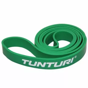 Banda de resistência Tunturi Power Band Medium Loop (verde, 104 x 2,9 cm, látex natural)