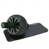 Tunturi Pro Exercise Wheel Deluxe Roda abdominal com tapete de proteção para joelhos