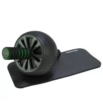 Tunturi Pro Exercise Wheel Deluxe Roda abdominal com tapete de proteção para joelhos