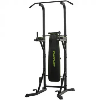 Tunturi PT60 Power Tower (17TSPT6000) - Estação de barra fixa e dips Multi-Grip para treino de força em casa