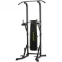 Tunturi PT60 Power Tower (17TSPT6000) - Estação de barra fixa e dips Multi-Grip para treino de força em casa
