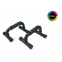 Tunturi Pegas para flexões - preto, pack de 2, estrutura em aço com pegas ergonómicas em espuma de PVC