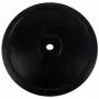 Disco de peso em borracha Tunturi 20 kg – disco de ferro fundido revestido a borracha preta (unidade, furo de 30 mm)