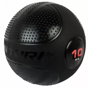 Slam Ball Tunturi 10kg (preto) – borracha de alta densidade sem ressalto