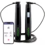Tunturi corda de saltar inteligente com ecrã LCD e conectividade de app, ajustável 2,95 m, preto