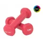 Tunturi Halteres de vinil 0,5 kg, rosa, 2 unid.