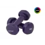 Tunturi halteres de vinil 1 kg roxo – conjunto de 2