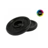 Tunturi discos de peso 1,25 kg (par) – ferro fundido preto, furo padrão 30 mm