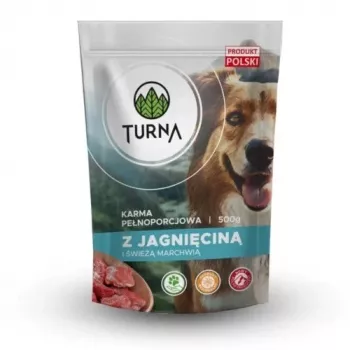 TURNA comida húmida para cães com borrego – lata de 500g