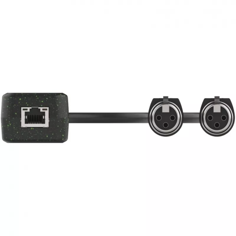 Turtle AV Turtle Adaptador Dante de entrada XLR analógica 2CH
