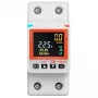 Medidor de energia inteligente TUYA 2P+N 63A Wi-Fi | Monitor de energia monofásico para calha DIN com controlo por app
