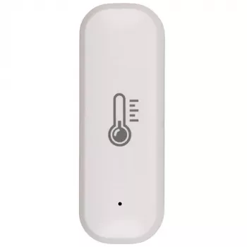 Sensor de temperatura e humidade inteligente TUYA ZigBee 3.0, branco