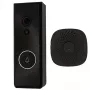 Tuya HS085254 campainha de vídeo inteligente, Wi-Fi, 720p HD, 130°, deteção de movimento PIR, visão noturna, áudio bidirecional, IP54, 5200 mAh, preto