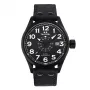Relógio de quartzo para homem TW STEEL VS41-Volante 45mm mostrador preto bracelete de pele