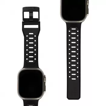 UAG Scout Bracelete de silicone para Apple Watch 49mm/45mm/44mm/42mm - preto